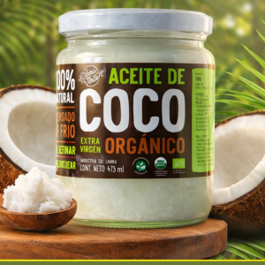 aceite de coco orgÁnico 475ml. brimache alimentos